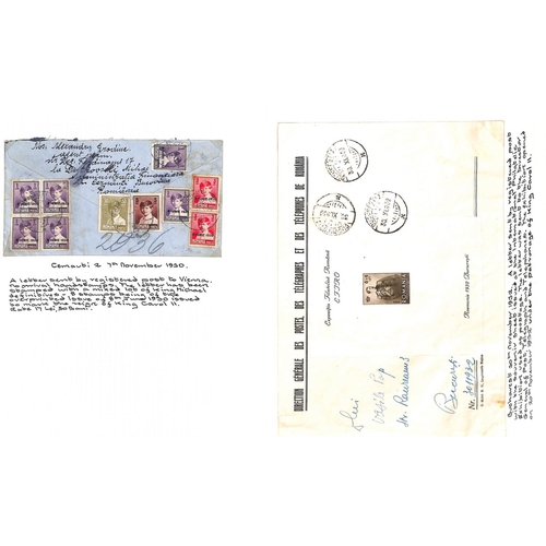 1284 - 1928-52 Covers and postal history (with some postcards and photos, and a few more recent covers) wri... 