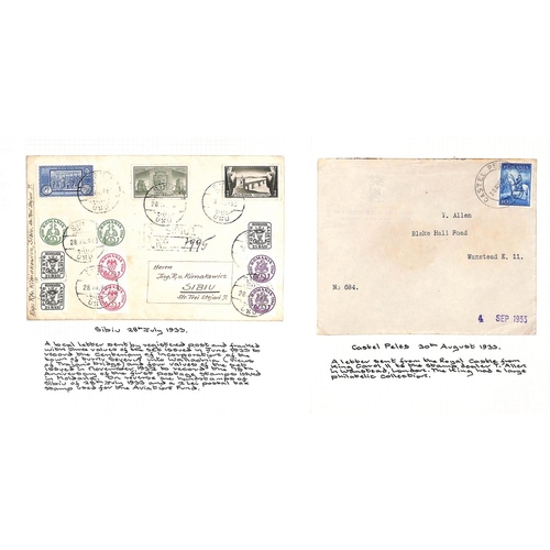 1284 - 1928-52 Covers and postal history (with some postcards and photos, and a few more recent covers) wri... 