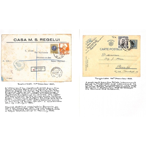 1284 - 1928-52 Covers and postal history (with some postcards and photos, and a few more recent covers) wri... 