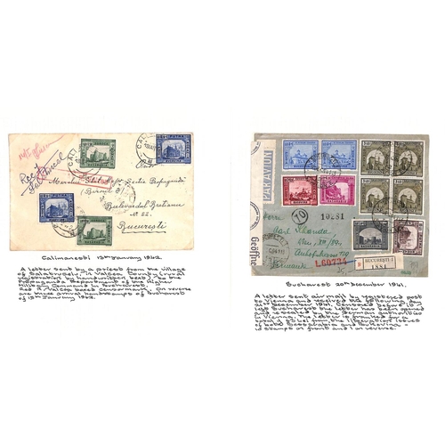 1284 - 1928-52 Covers and postal history (with some postcards and photos, and a few more recent covers) wri... 