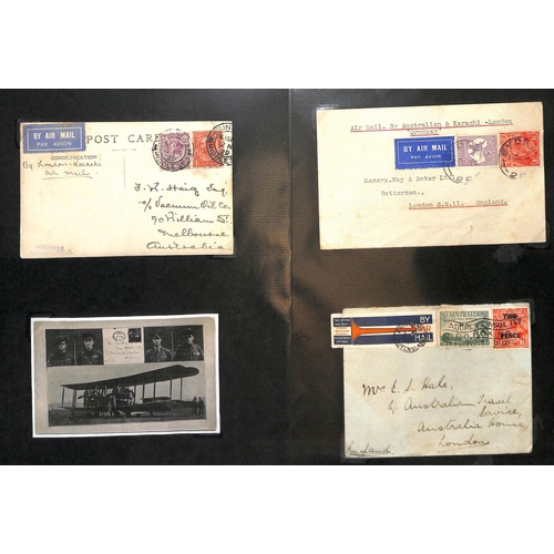 139 - 1929-46 Covers and cards from or to Australia including G.B 1929 (Nov 12) Ross Smith 10th Anniversar... 