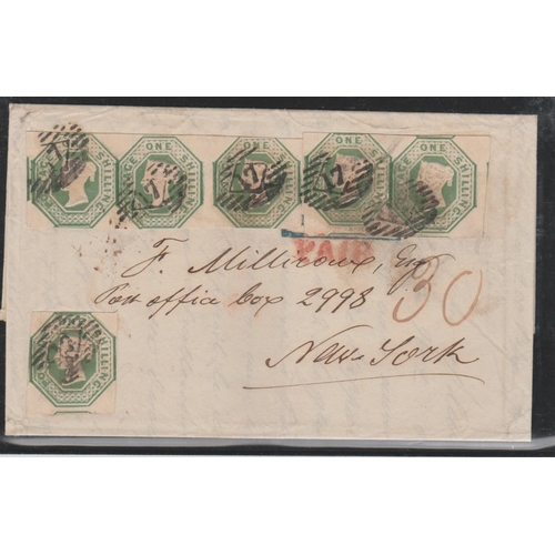 355 - Belgium. 1854 Entire letter from Liege to New York, the letter headed with five fine engravings of p... 