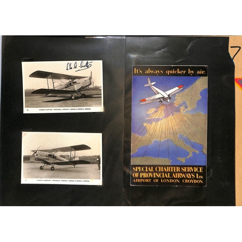 47 - Provincial Airways - West Country Air Service. 1933 Covers, postcards, letters and ephemera, includi... 