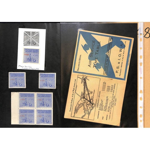 48 - Portsmouth, Southsea & Isle of Wight Aviation Ltd. 1934-39 Stamps, covers, letters and ephemera incl... 