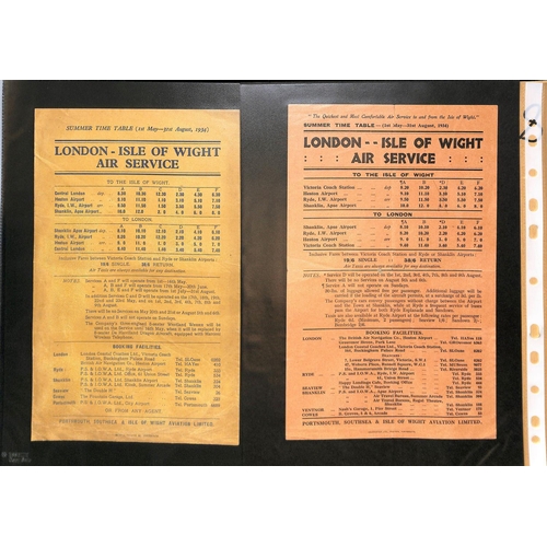 48 - Portsmouth, Southsea & Isle of Wight Aviation Ltd. 1934-39 Stamps, covers, letters and ephemera incl... 