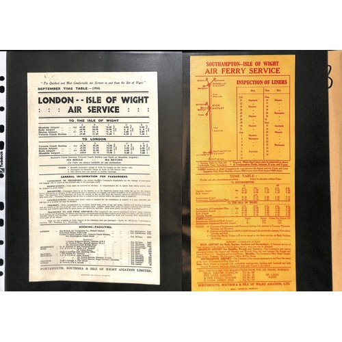 48 - Portsmouth, Southsea & Isle of Wight Aviation Ltd. 1934-39 Stamps, covers, letters and ephemera incl... 