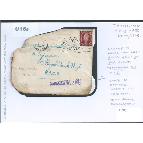 663 - 1945 (Sep 6) Covers from G.B to British forces in Germany both handstamped 