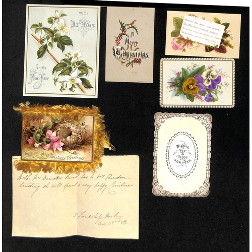 766 - Princes Beatrice. 1869-80 Letters (2) and Christmas cards (6) from Princes Beatrice (youngest daught... 