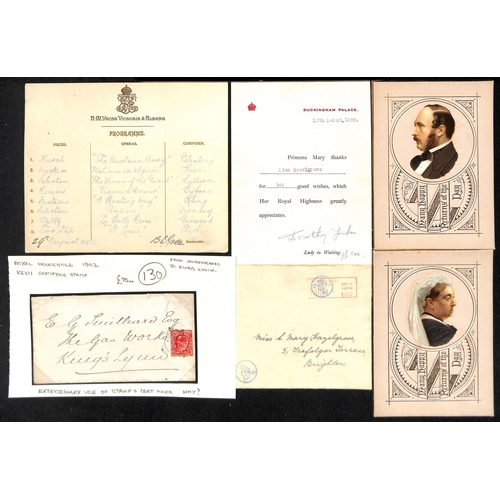 767 - c.1880-1922 Covers and ephemera including c.1905 cover with printed 