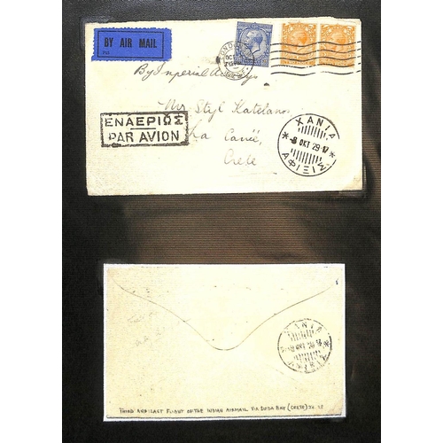 77 - Greece / Corfu. 1929-32 Covers carried by Imperial Airways, mainly first flights comprising 1929 (Ap... 