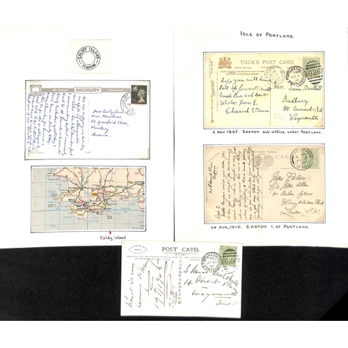 785 - 1902-10 Picture postcards and covers with various Jersey sub-office cancels including Trinity rubber... 