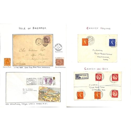 785 - 1902-10 Picture postcards and covers with various Jersey sub-office cancels including Trinity rubber... 