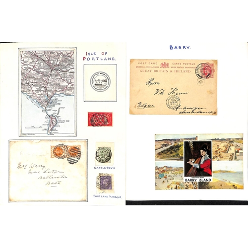 785 - 1902-10 Picture postcards and covers with various Jersey sub-office cancels including Trinity rubber... 