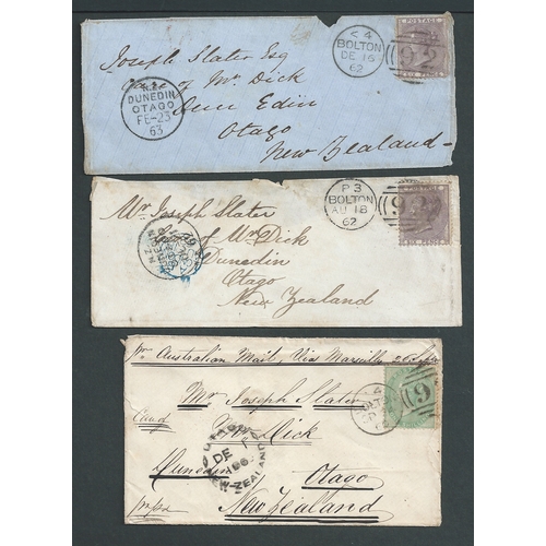 362 - Australia / New Zealand. 1857-62 Covers comprising 1857 cover from Southwell to 