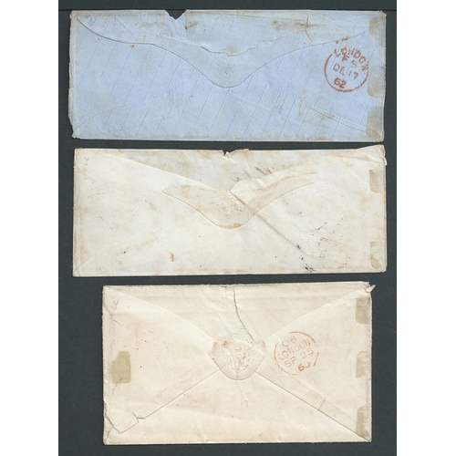 362 - Australia / New Zealand. 1857-62 Covers comprising 1857 cover from Southwell to 