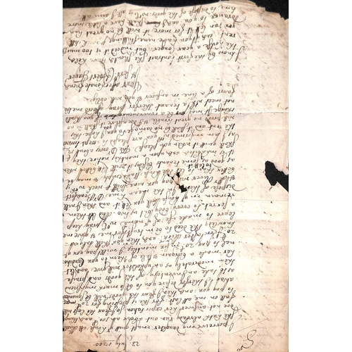 803 - 1676 Entire letter from Thomas Cowley in Chichester, addressed 