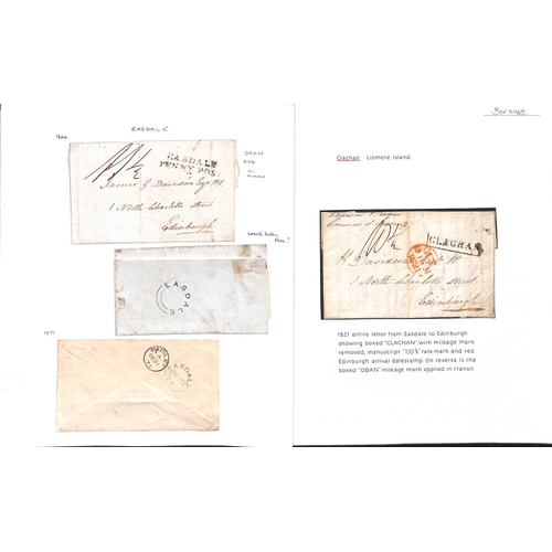 821 - Easdale. 1824-1981 Entire letters, covers and cards including 1821 letter written on Easdale with Cl... 