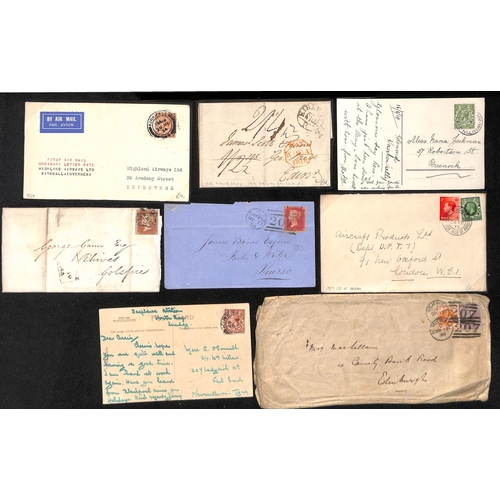 824 - 1812-1984 Entire letters, covers and cards, including boxed 