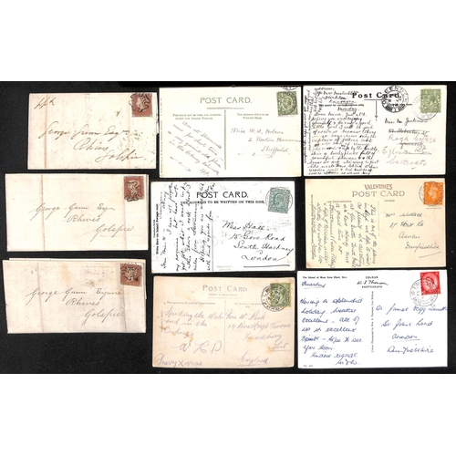 824 - 1812-1984 Entire letters, covers and cards, including boxed 