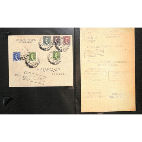 84 - 1929-38 First flight covers comprising 1919 (Apr 1-9) London to Karachi service covers from Baghdad ... 