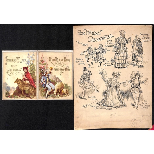 855 - c.1860-1900 G.B Ephemera comprising a fine large poster 