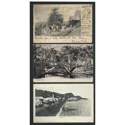 905 - Pacific Islands - Picture Postcards. 1903-10 Picture postcards of Fiji (8, all posted at Suva or Lau... 