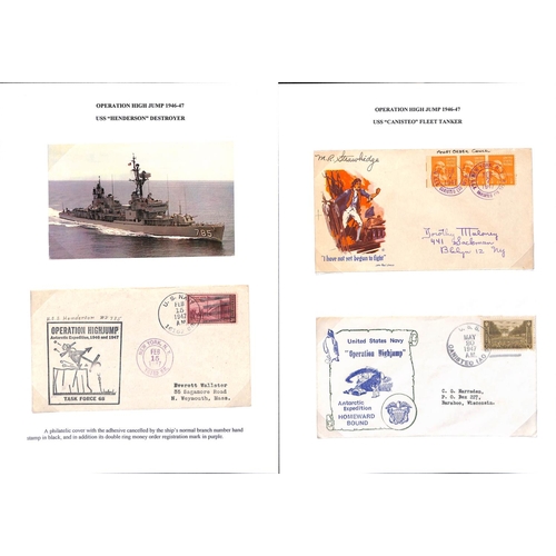 954 - Operation Highjump. 1946-47 Covers and cards, various cachets and cancels including U.S.S 