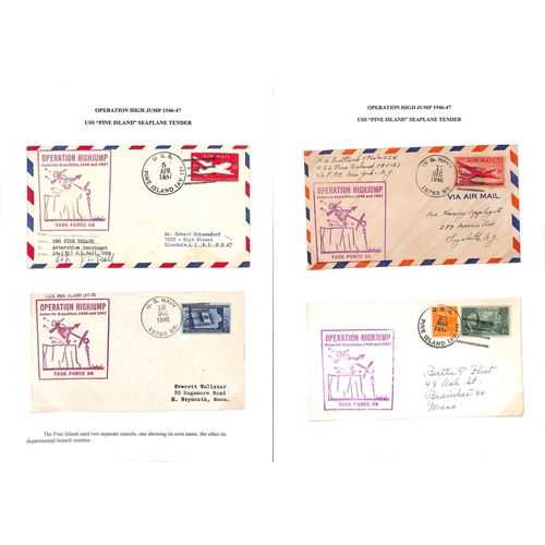 954 - Operation Highjump. 1946-47 Covers and cards, various cachets and cancels including U.S.S 