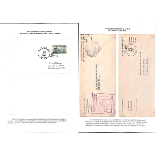 954 - Operation Highjump. 1946-47 Covers and cards, various cachets and cancels including U.S.S 