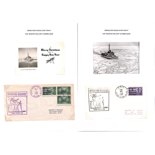 954 - Operation Highjump. 1946-47 Covers and cards, various cachets and cancels including U.S.S 