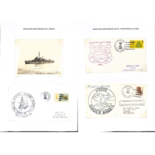 956 - Operation Deep Freeze. 1956-69 Covers and cards, various cancels and cachets from Little America, Po... 