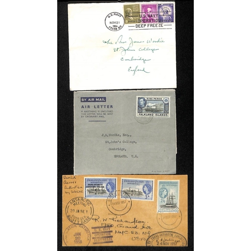 956 - Operation Deep Freeze. 1956-69 Covers and cards, various cancels and cachets from Little America, Po... 