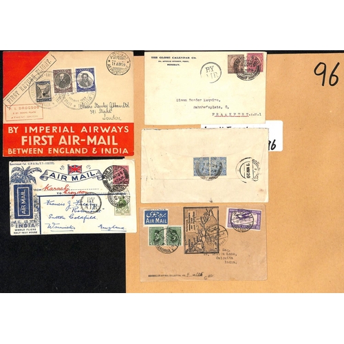 96 - 1927-33 Covers and cards including 1927-28 Basrah - Cairo flights (5, one a first flight); 1929 Lond... 