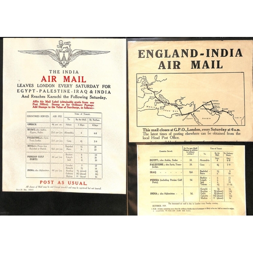 98 - 1928-38 Covers to or from India, Burma or Ceylon, including 1929 first uses of printed first flight ... 