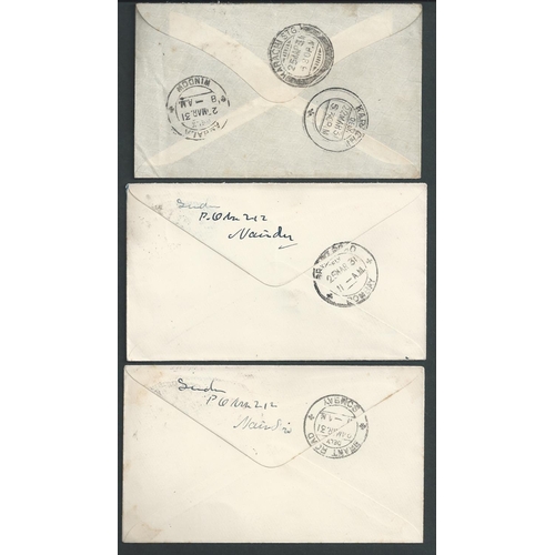 130 - Kenya / India. 1931 (Mar 9) Covers from Nairobi to India (5) or the Philippine Islands, all carried ... 