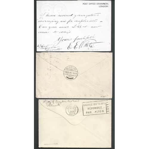 20 - Air Mail / Aerodrome Cancels. 1929-36 Covers and cards comprising 1929 first night flight cover to R... 