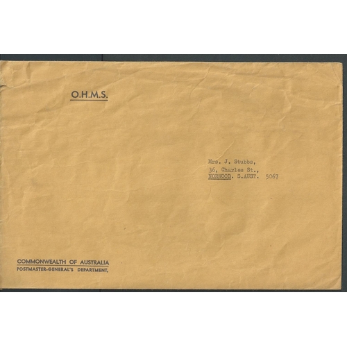 200 - G.B / Australia. 1968 (Apr 5/6) G.B 9d Air letters to Adelaide, both with a little fire damage, one ... 