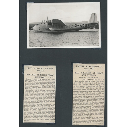 58 - 1937 (Feb 5) First regular flying boat service from Southampton, covers carried by the 