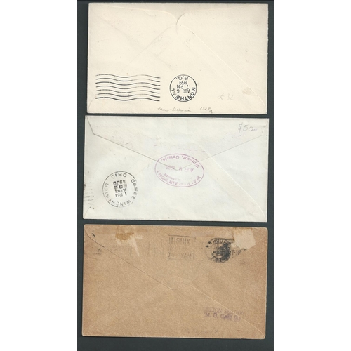 63 - 1929-39 Covers including 1929 USA to London flight flown from Galway, with flight vignette; 1931 G.B... 