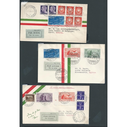 76 - Italy / Rhodes. 1929-32 Covers and cards carried by Imperial Airways, comprising 1929 (Mar 31) cover... 