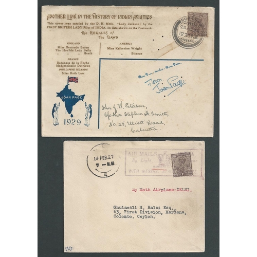 95 - 1927-30 Covers comprising 1927 Indian Air Pageant covers with R.A.F Display c.d.s of Peshawar and si... 