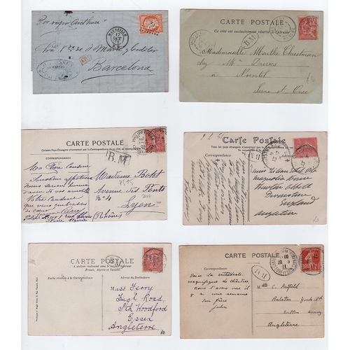 1051 - Boite Mobile Mail. 1867-1905 Entire letters, covers and cards including 1896 stampless Indo China co... 