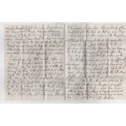 1087 - 1852 (Aug 22) Entire letter from Canton to Edinburgh via Marseilles, concerning sending curios and o... 