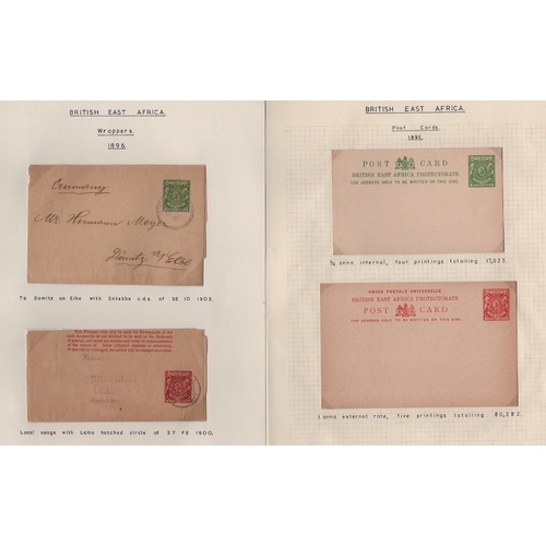 1201 - Postal Stationery. 1896-1904 Small Queen issue stationery comprising ½a and 1a wrapper Specimen... 