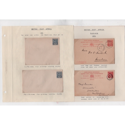 1201 - Postal Stationery. 1896-1904 Small Queen issue stationery comprising ½a and 1a wrapper Specimen... 