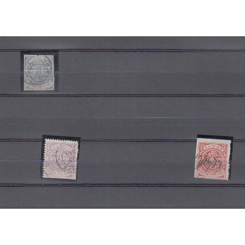 1289 - 1878-1935 Used collection in a stockbook including 1878-79 6d (trimmed perfs at base, 1992 A.P.S Cer... 