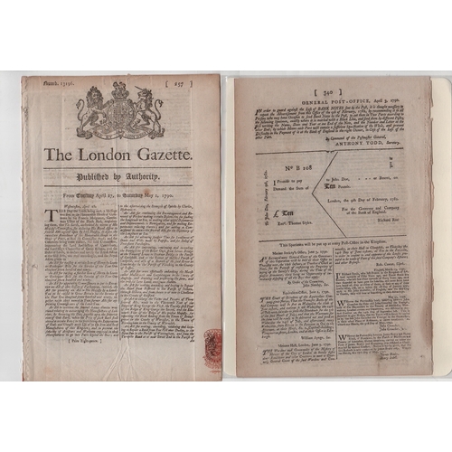 753 - 1740-1837 Letters and Post Office Notices concerning the transmission of banknotes by post, includin... 