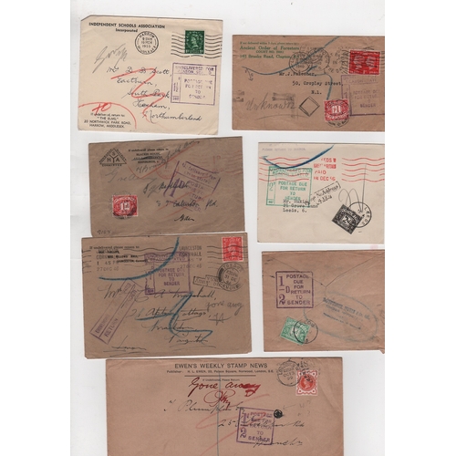 764 - Postage Due Printed Matter. 1895-1965 Printed Matter rate covers charged single rate postage for ret... 