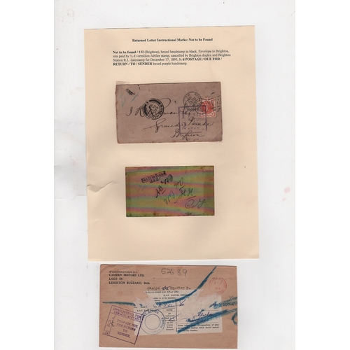 764 - Postage Due Printed Matter. 1895-1965 Printed Matter rate covers charged single rate postage for ret... 