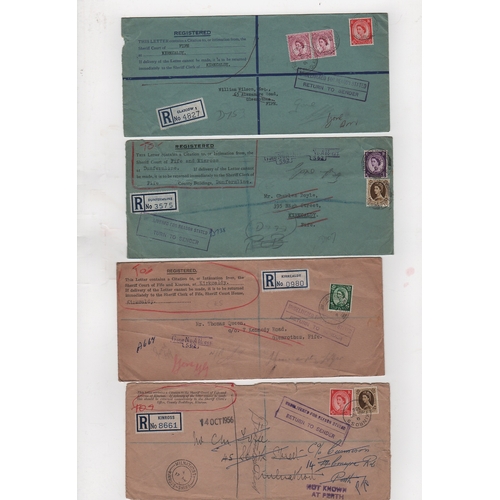 765 - Scotland - Court Citations. 1891-1979 Covers sent by registered mail (15) or Recorded Delivery (4) a... 